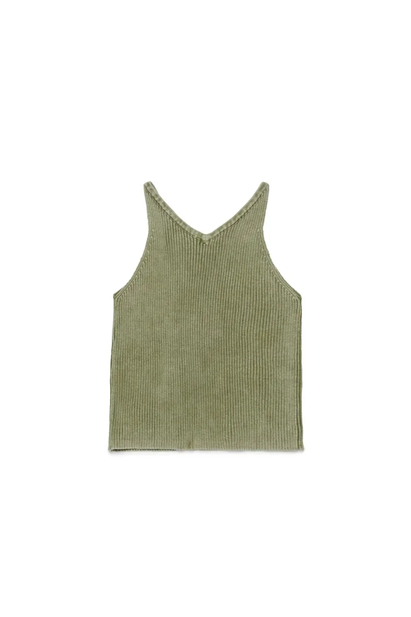 TOP VERDE CON TASCHE DIESEL - immagine 3