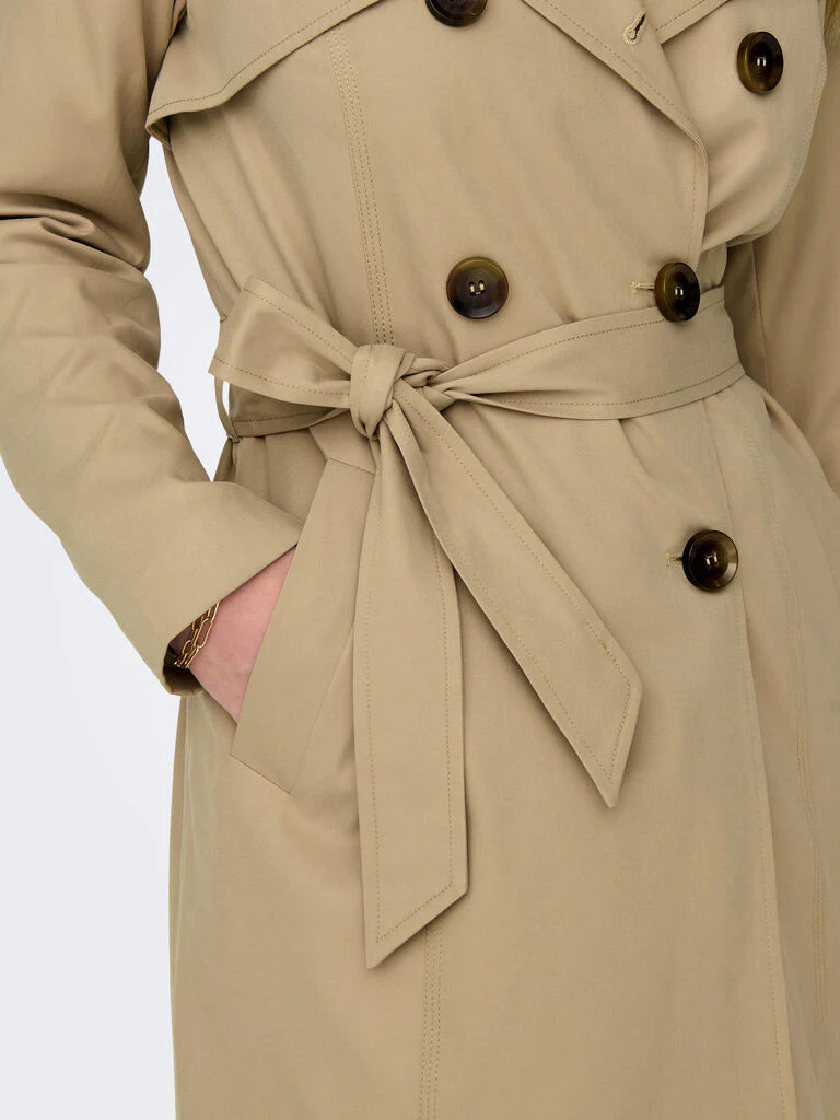 Trench donna doppiopetto con cintura - immagine 6